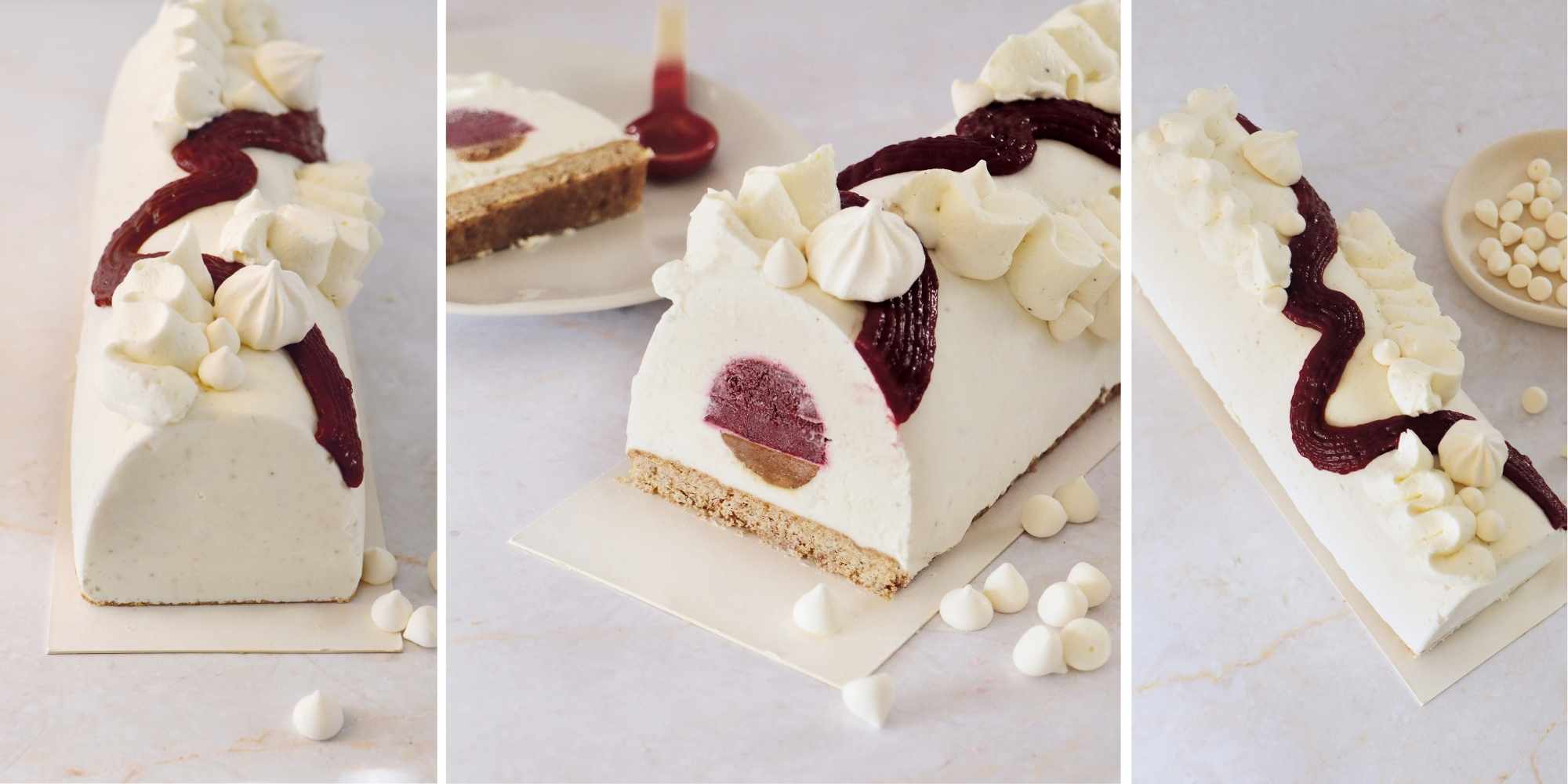 Recette Bûche framboise spéculoos